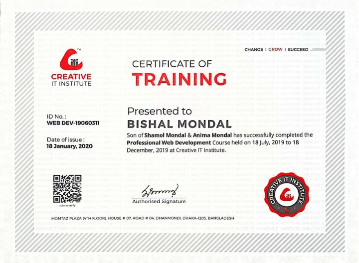 certificate 7
